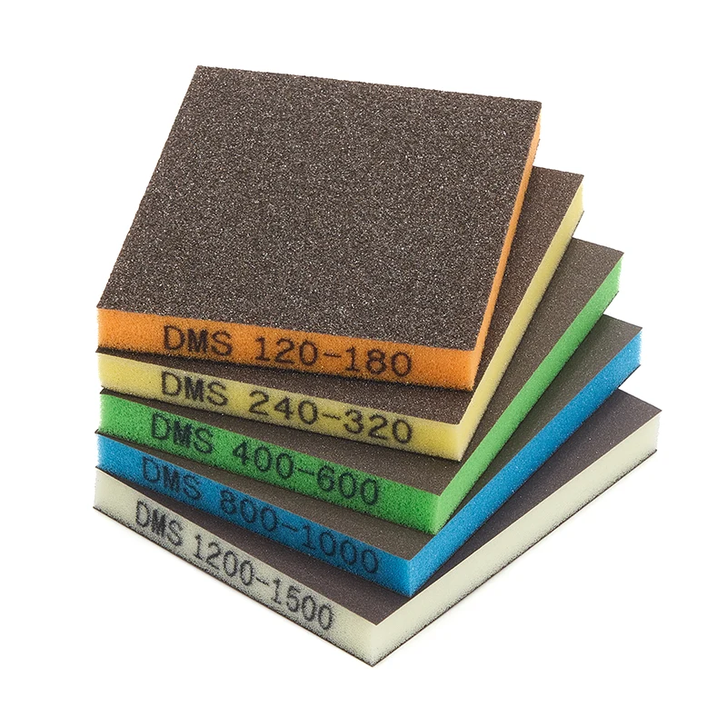 Burete de șlefuit cu două fețe colorat