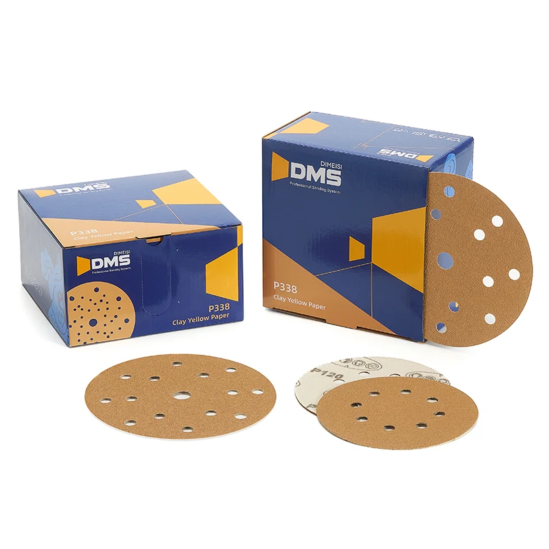 Hârtie abrazivă galbenă argilă